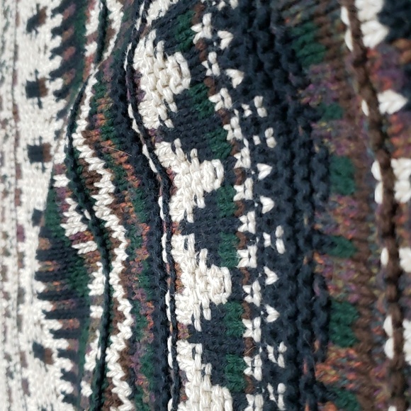 Vintage Landscape 100% Cotton Oversized Knit Sweater Men's Size Medium - Picture 5 of 14